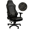 Fotel noblechairs HERO, czarny, złote obszycie