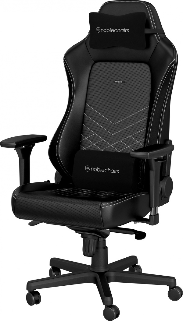 Zdjęcie produktu: Fotel noblechairs HERO, czarny, białe obszycie