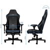 Miniatura zdjęcia: Fotel noblechairs HERO, czarny, białe obszycie
