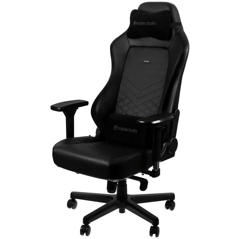 Fotel noblechairs HERO, czarny, czarne obszycie