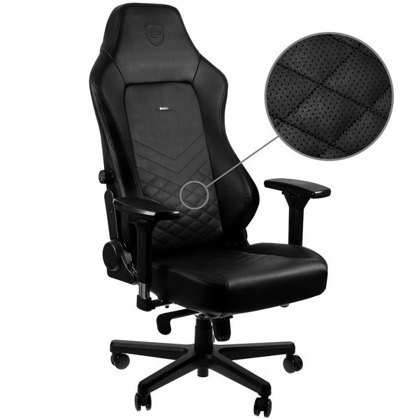 Zdjęcie produktu: Fotel noblechairs HERO, czarny, czarne obszycie