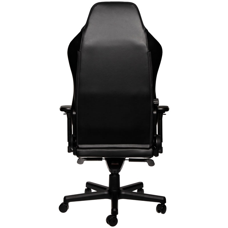 Fotel noblechairs HERO, naturalna skóra, czarny, czarne obszycie