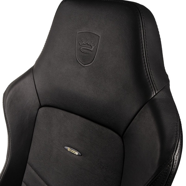 Zdjęcie produktu: Fotel noblechairs HERO, naturalna skóra, czarny, czarne obszycie