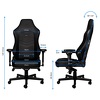 Miniatura zdjęcia: Fotel noblechairs HERO, naturalna skóra, czarny, czarne obszycie