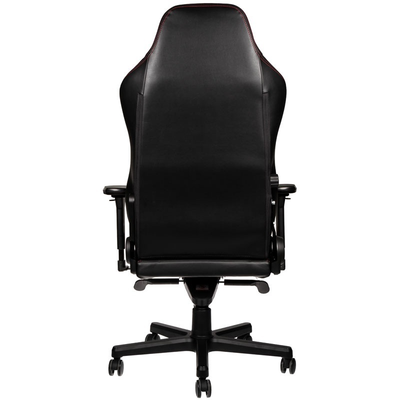 Fotel noblechairs HERO, naturalna skóra, czarny, czerwone obszycie Fotel noblechairs HERO, naturalna skóra, czarny, czerwone obszycie