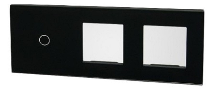 Miniatura produktu: Touchme Duży panel 86x228mm szklany, 1 x przycisk pojedynczy, 2 x ramka, czarny TM701728728B Miniatura produktu: Touchme Duży panel 86x228mm szklany, 1 x przycisk pojedynczy, 2 x ramka, czarny TM701728728B