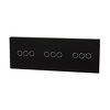 Miniatura zdjęcia: Touchme Duży panel 86x228mm szklany, 3 x przycisk potrójny, czarny TM703703703B