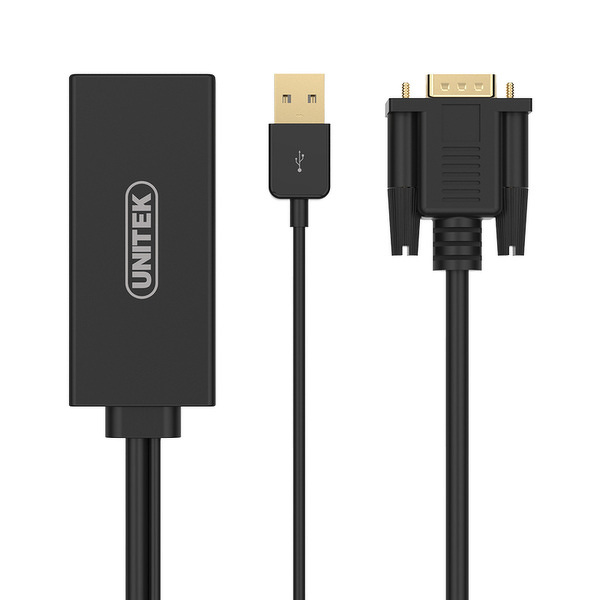 Zdjęcie produktu: Unitek Adapter VGA do HDMI + Audio (Y-8711) Zdjęcie produktu: Unitek Adapter VGA do HDMI + Audio (Y-8711)