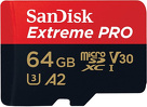 Miniatura zdjęcia: Karta SanDisk Extreme PRO microSDXC 64GB 170/90 MB/s A2 C10 V30 UHS-I U3 (SDSQXCY-064G-GN6MA)
