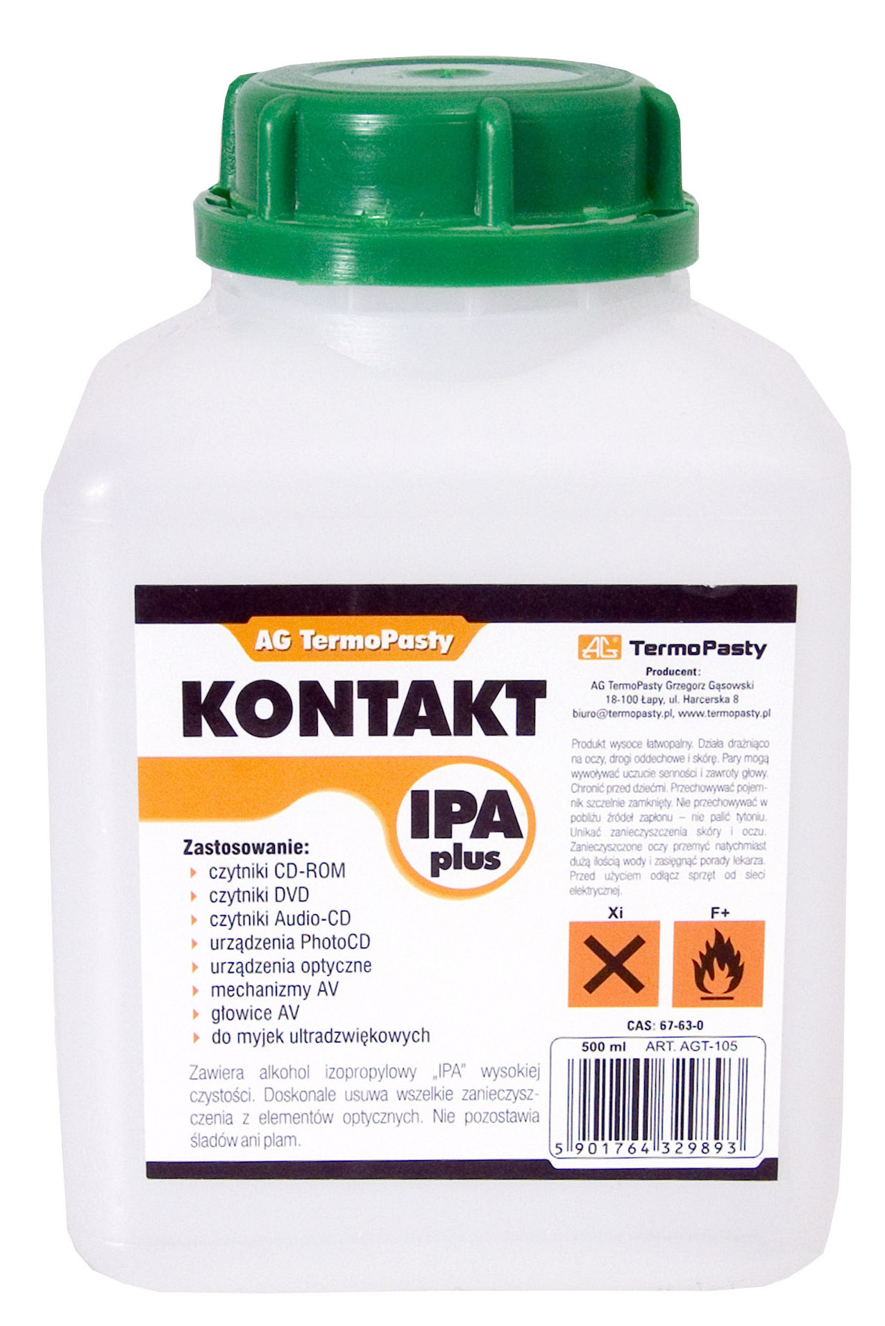 Płyn AG izopropylowy Kontakt IPA Plus 500ml