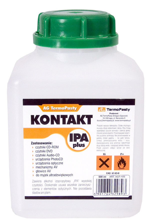 Zdjęcie produktu: Płyn AG izopropylowy Kontakt IPA Plus 500ml