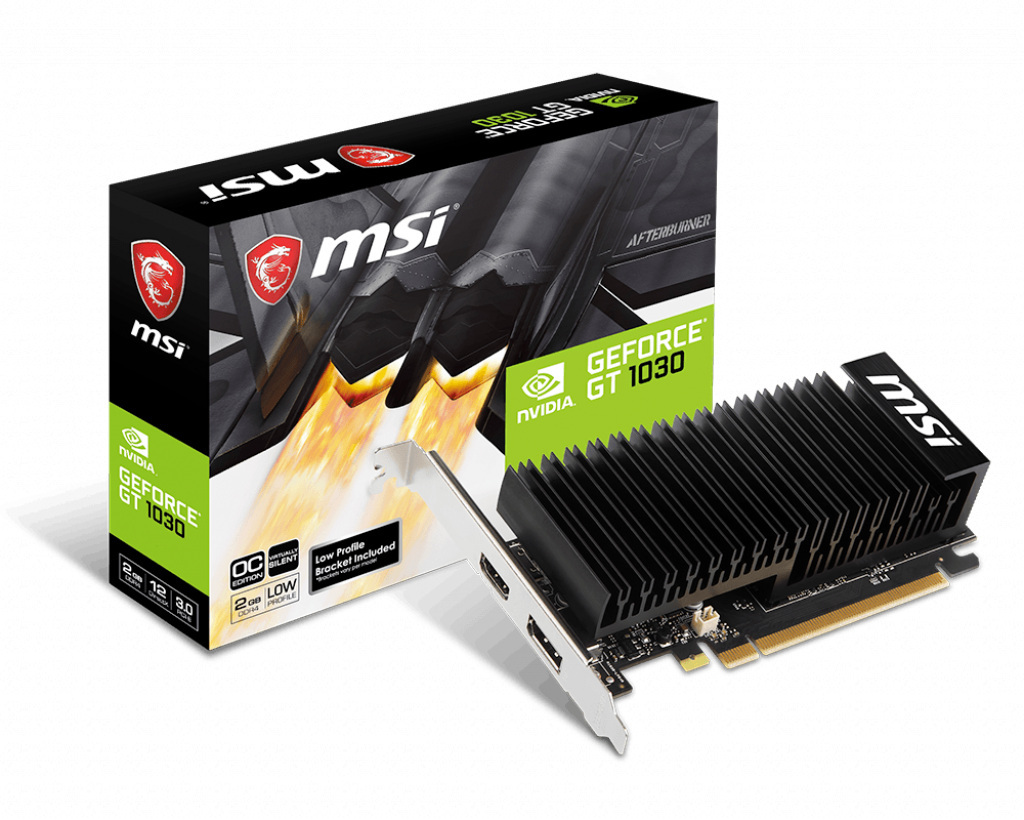 MSI GeForce GT 1030 LP OC 2GB DDR4 64bit PCI-e MSI GeForce GT 1030 LP OC 2GB DDR4 64bit PCI-e