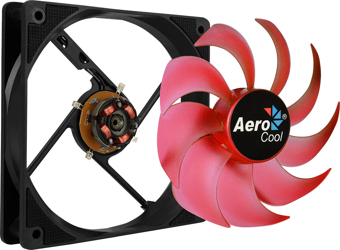 Wentylator Aerocool Motion 12 Plus Red LED 120mm