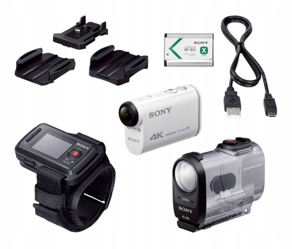 Kamera sportowa Sony FDR-X1000VR (4K, Wi-Fi, NFC, GPS) + pilot z funkcją podgląduna żywo