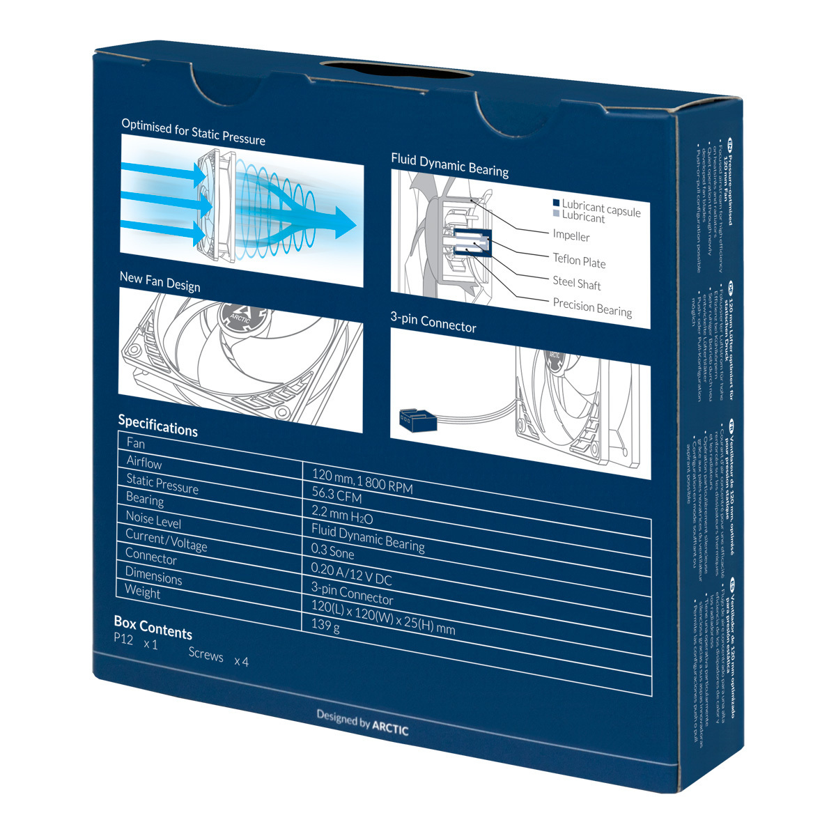Arctic P12 Czarny 120mm (ACFAN00118A)
