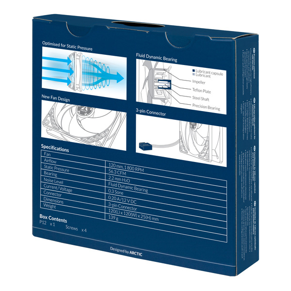 Zdjęcie produktu: Arctic P12 Czarny 120mm (ACFAN00118A)