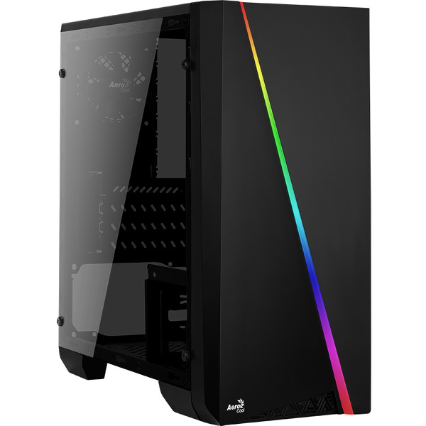 Zdjęcie produktu: Obudowa do komputera Aerocool Cylon Mini Black Glass RGB Zdjęcie produktu: Obudowa do komputera Aerocool Cylon Mini Black Glass RGB