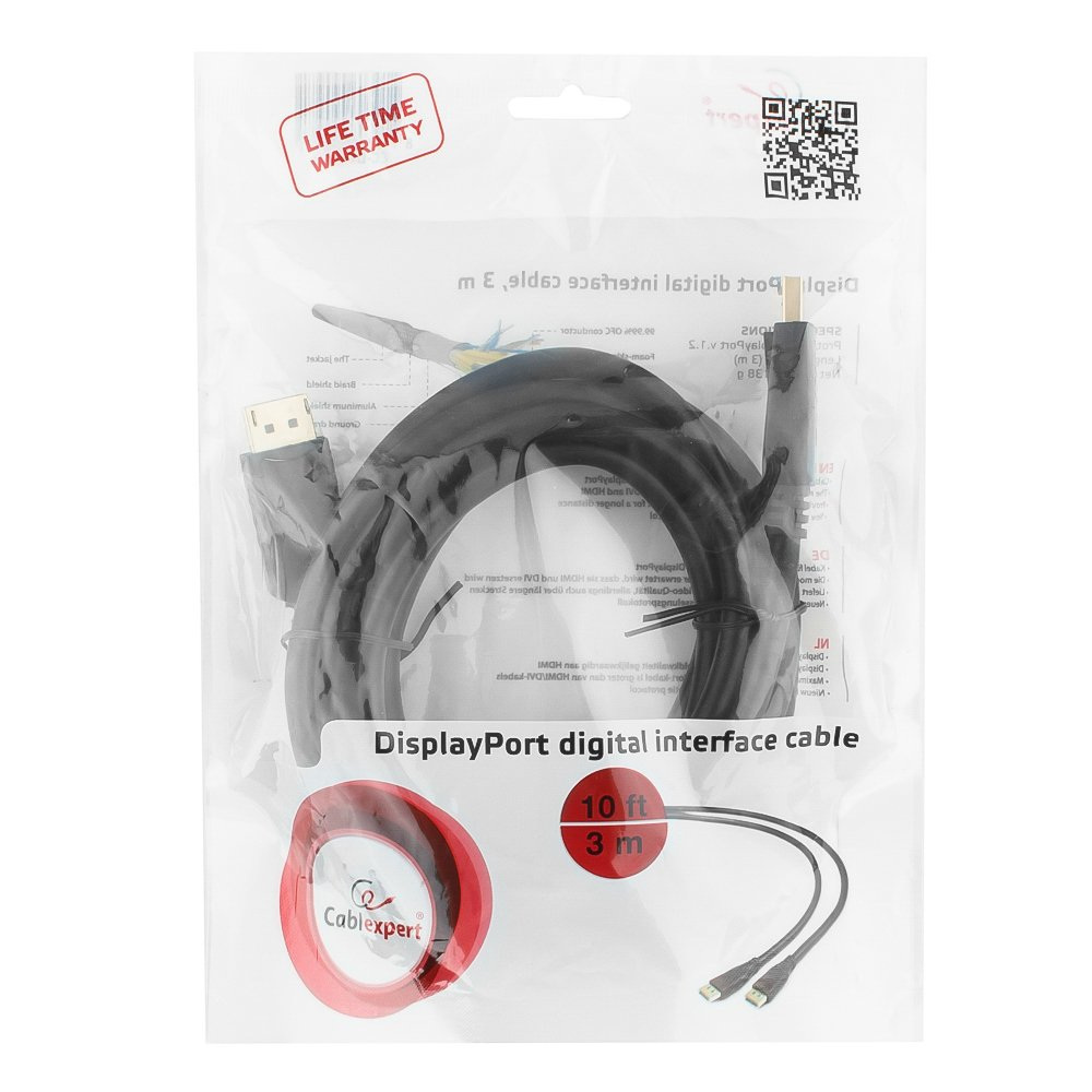 Gembird Kabel Displayport 1.2 M/M 3m Gold 4K (CC-DP2-10) Gembird Kabel Displayport 1.2 M/M 3m Gold 4K (CC-DP2-10)