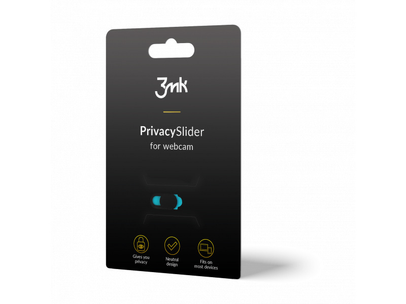 Zdjęcie produktu: 3mk PrivacySlider zaślepka na kamerkę internetową Zdjęcie produktu: 3mk PrivacySlider zaślepka na kamerkę internetową