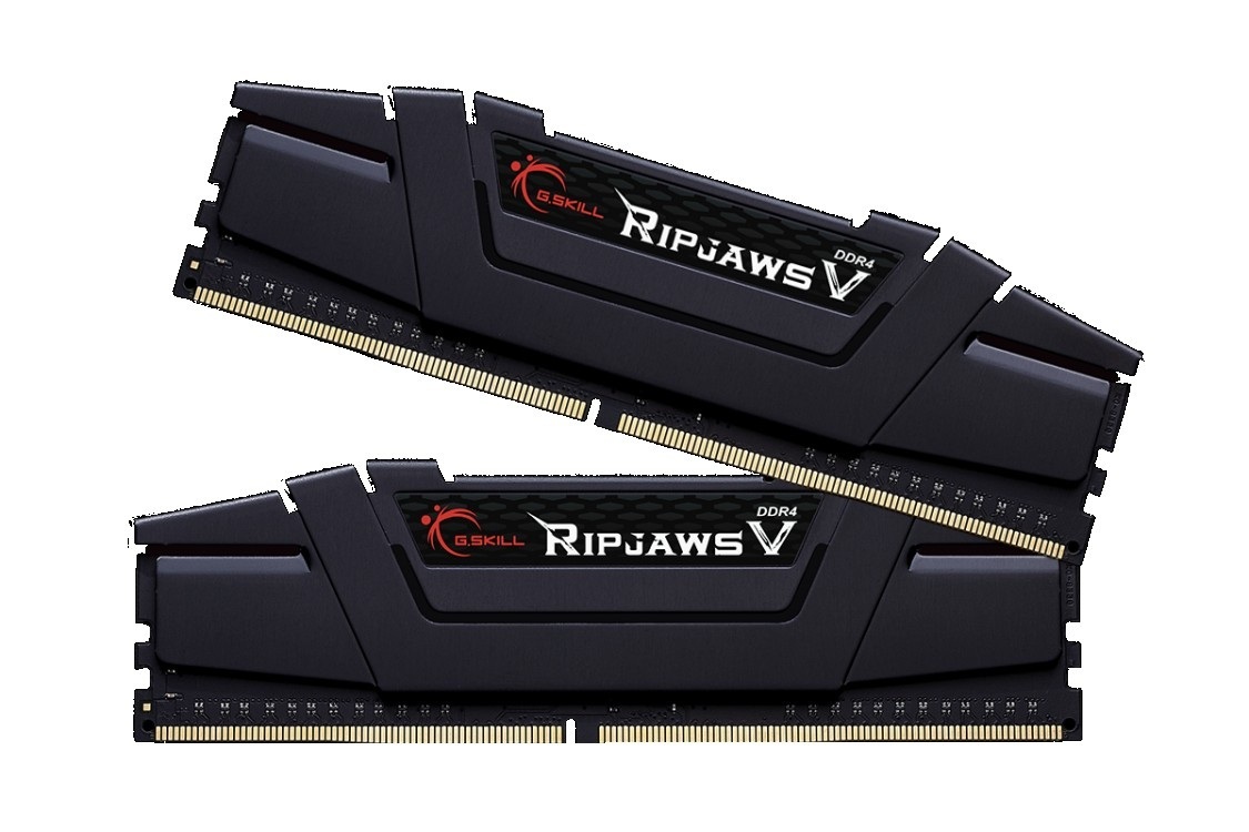 Pamięć G.Skill RipjawsV DDR4 8GB (2x4GB) 3200MHz CL16 rev2 XMP2 Black [F4-3200C16D-8GVKB]
