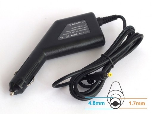 Energy4U CA35 19.5V / 3.33A (4.8x1.7mm) 65W, zasilacz samochodowy do notebooka HP