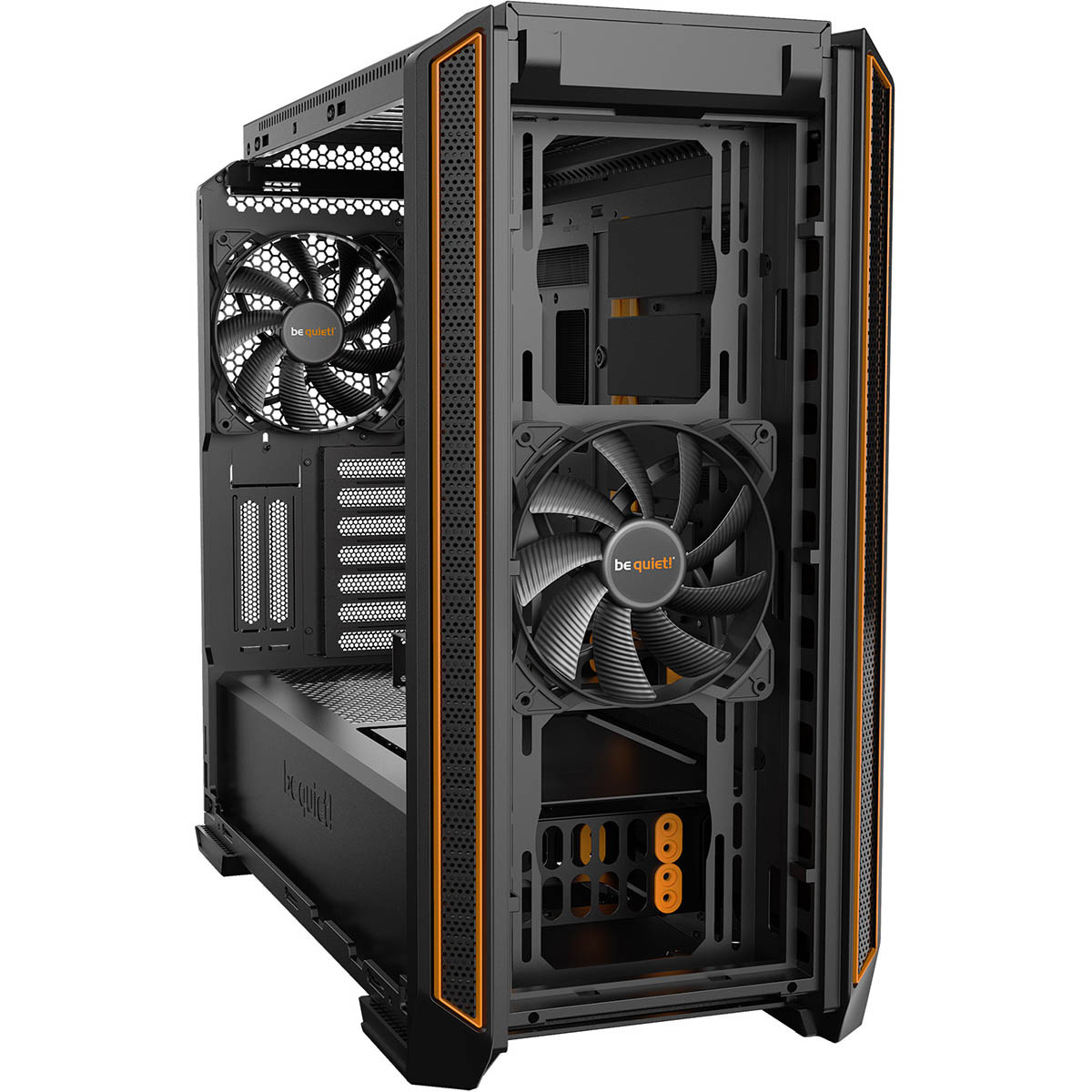 Obudowa do komputera be quiet! Silent Base 601 Czarno-pomarańczowa z oknem (BGW25)