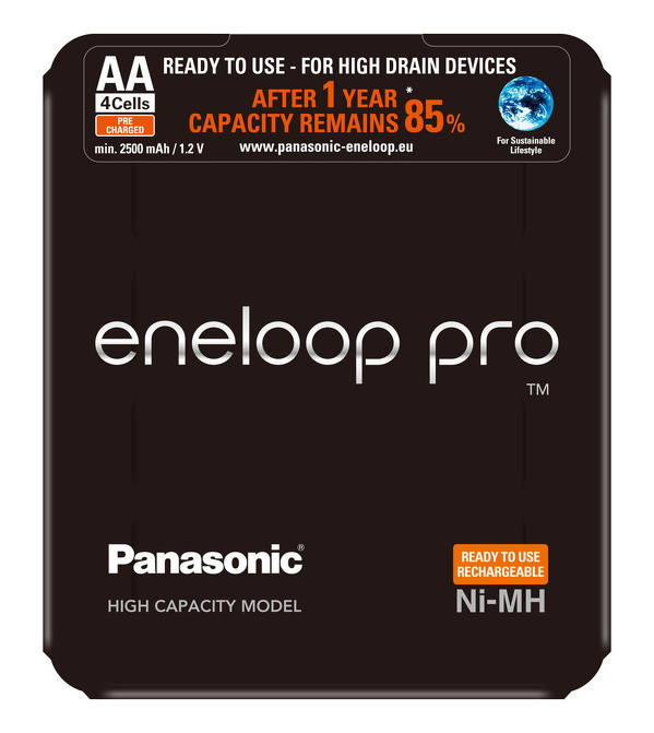 Zdjęcie produktu: Panasonic Eneloop Pro R6/AA 2500mAh - opak. 4 akumulatorki - sliding pack (BK-3HCDE/4LE) Zdjęcie produktu: Panasonic Eneloop Pro R6/AA 2500mAh - opak. 4 akumulatorki - sliding pack (BK-3HCDE/4LE)