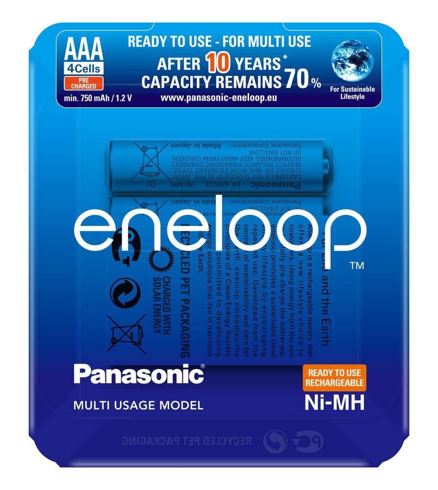 Panasonic Eneloop R03/AAA 750mAh - opak. 4 akumulatorki - sliding pack (BK-4MCCE/4LE) Panasonic Eneloop R03/AAA 750mAh - opak. 4 akumulatorki - sliding pack (BK-4MCCE/4LE)
