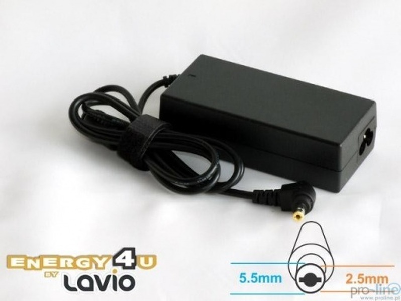 Zdjęcie produktu: Energy4U PA98 19V / 7.1A (5.5x2.5mm) 135W, zasilacz do notebooka / laptopa Asus, Acer, HP, Compaq, Toshiba