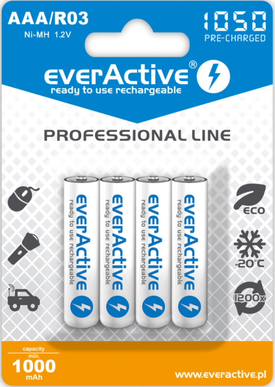 everActive R03/AAA 1050mAh 4 szt. EVHRL03-10