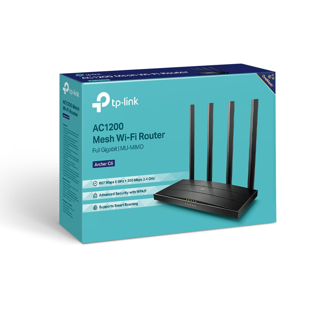 TP-Link Archer C6 AC1200 Wireless Dual Band Router