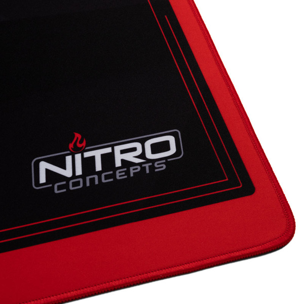 Zdjęcie produktu: Mata na biurko Nitro Concepts Deskmat DM12, 1200x600mm - czarno-czerwony