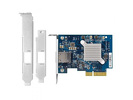 Miniatura zdjęcia: Qnap QXG-10G1T 1 x 10Gbase-T 10GbE network expansion card, PCIe Gen3 x4, Low-profile bracket pre-loaded, Low-profile flat and Full-height bracksts are bundled