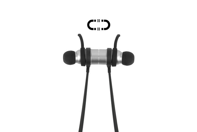 Słuchawki Audictus Adrenaline 2.0 Silver Bluetooth, czarno-srebrne, bezprzewodowe, APTX