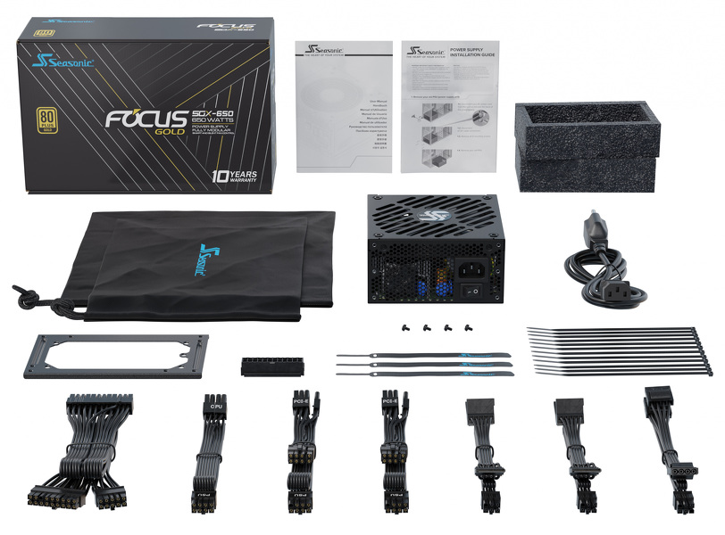 Zdjęcie produktu: Zasilacz Seasonic FOCUS SGX-650 Gold SFX-L 650W Zdjęcie produktu: Zasilacz Seasonic FOCUS SGX-650 Gold SFX-L 650W