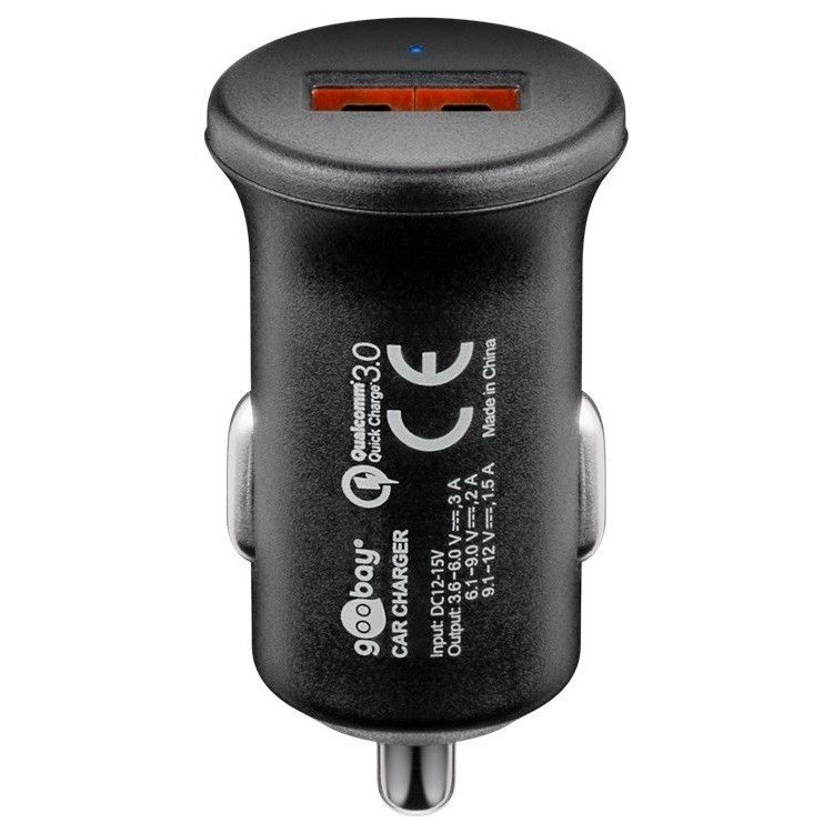 Ładowarka samochodowa USB GOOBAY 45162 3A Quick Charge QC3.0 fast charger Ładowarka samochodowa USB GOOBAY 45162 3A Quick Charge QC3.0 fast charger