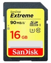 Miniatura zdjęcia: Karta SanDisk Extreme SDHC 16GB 90/40 MB/s UHS-I U3 (SDSDXNE-016G-GNCIN)
