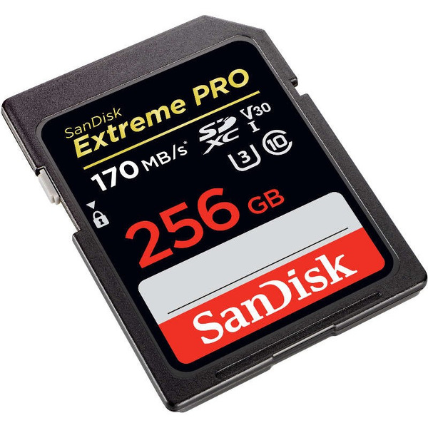 Zdjęcie produktu: Karta SanDisk Extreme PRO SDXC 256GB 170/90 MB/s V30 UHS-I U3 (SDSDXXY-256G-GN4IN)
