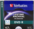 Miniatura zdjęcia: Verbatim DVD-R 4,7GB x4 5szt Jewel Case M-Disc Miniatura zdjęcia: Verbatim DVD-R 4,7GB x4 5szt Jewel Case M-Disc