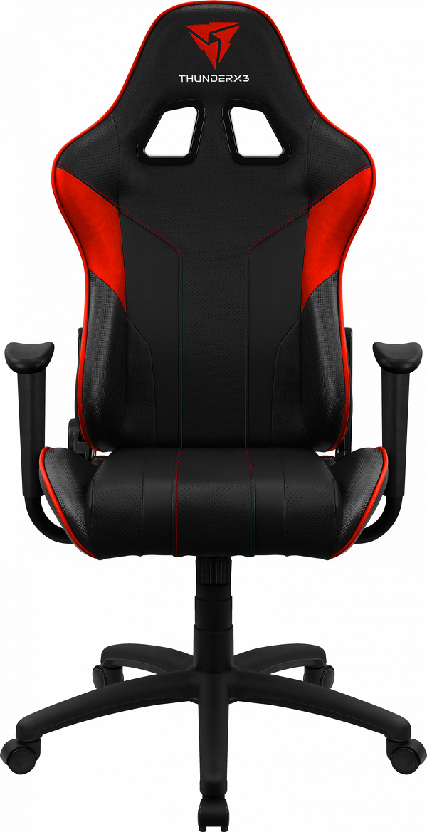 Zdjęcie produktu: Fotel Aerocool ThunderX3 EC3 czarno-czerwony Zdjęcie produktu: Fotel Aerocool ThunderX3 EC3 czarno-czerwony