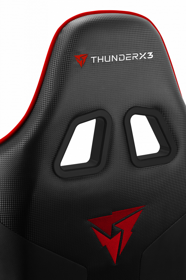 Zdjęcie produktu: Fotel Aerocool ThunderX3 EC3 czarno-czerwony Zdjęcie produktu: Fotel Aerocool ThunderX3 EC3 czarno-czerwony