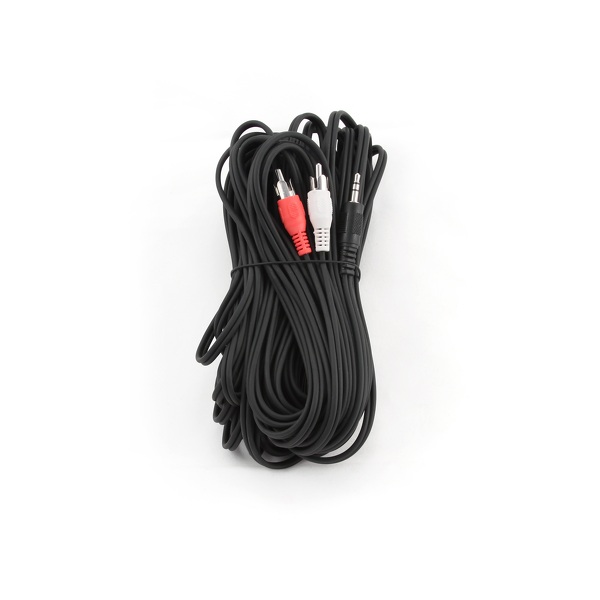 Zdjęcie produktu: Gembird CCA-458-10M, kabel Mini Jack 3.5mm 3-pole [M] na 2 x RCA Chinch [M], 10m