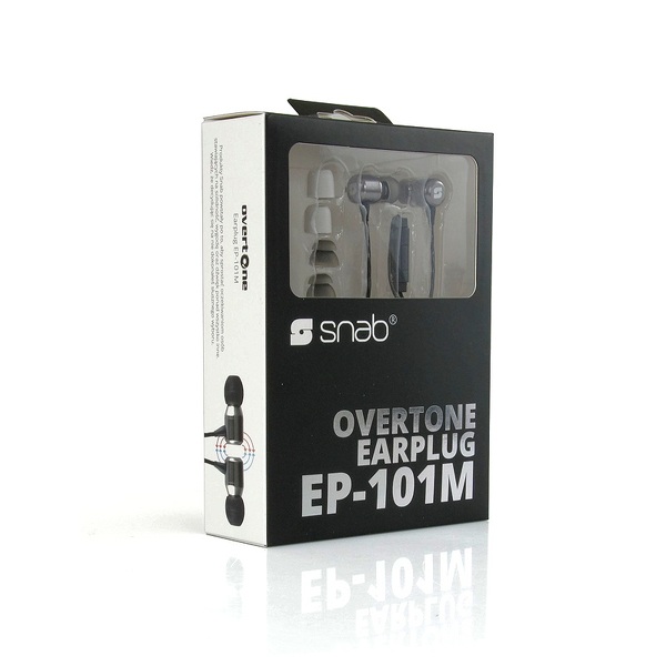 Zdjęcie produktu: Snab Overtone EP-101M - słuchawki dokanałowe z mikrofonem Zdjęcie produktu: Snab Overtone EP-101M - słuchawki dokanałowe z mikrofonem