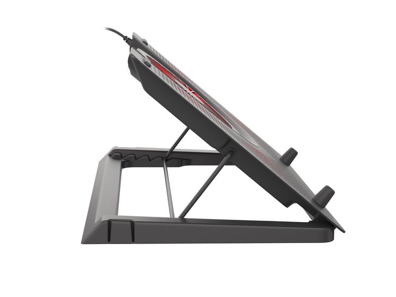 Zdjęcie produktu: Podstawka pod laptop Genesis OXID 550 15.6 - 17.3”, podświetlana z 5 wentylatorami (NHG-1411)