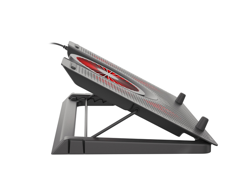 Zdjęcie produktu: Podstawka pod laptop Genesis OXID 550 15.6 - 17.3”, podświetlana z 5 wentylatorami (NHG-1411)