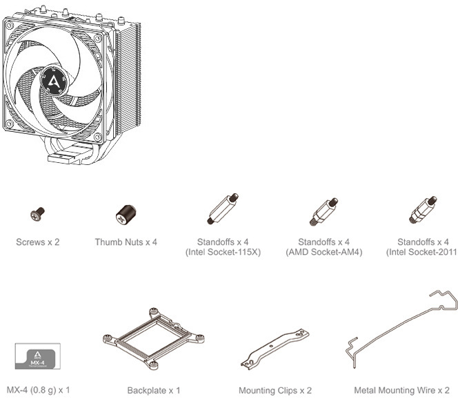 Chłodzenie procesora Arctic Freezer 34 (ACFRE00052A) Chłodzenie procesora Arctic Freezer 34 (ACFRE00052A)