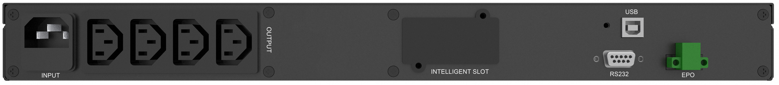 UPS PowerWalker 1000VA R1U 4x IEC RACK 19