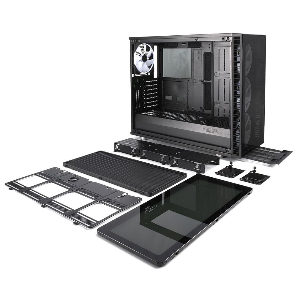 Obudowa do komputera Fractal Design Define S2 Vision RGB Tempered Glass (FD-CA-DEF-S2V-RGB-BKO-TGD) po zwrocie Obudowa do komputera Fractal Design Define S2 Vision RGB Tempered Glass (FD-CA-DEF-S2V-RGB-BKO-TGD) po zwrocie