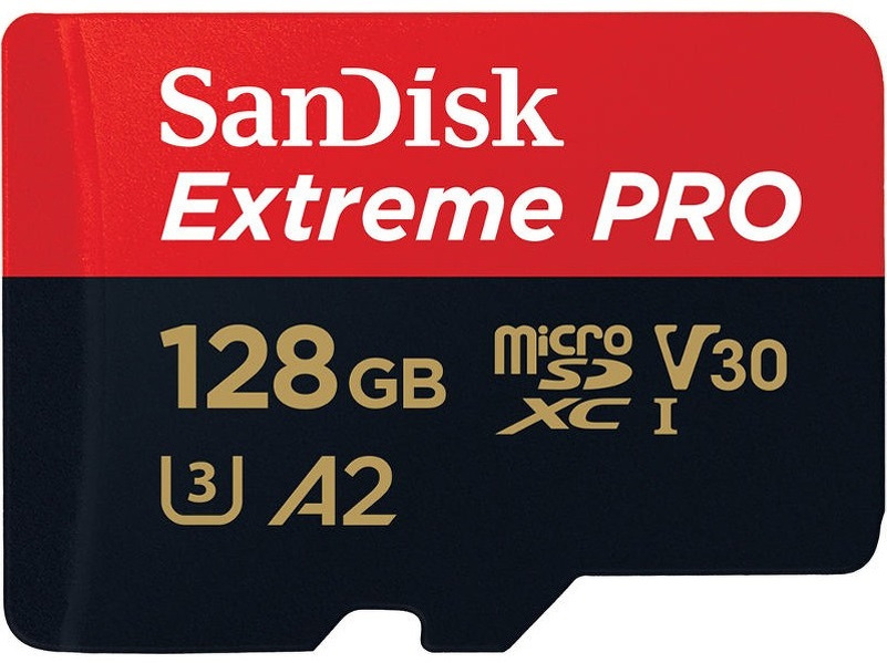 Zdjęcie produktu: Karta SanDisk Extreme PRO microSDXC 128GB 170/90 MB/s A2 C10 V30 UHS-I U3 (SDSQXCY-128G-GN6MA)
