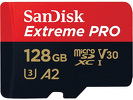 Miniatura zdjęcia: Karta SanDisk Extreme PRO microSDXC 128GB 170/90 MB/s A2 C10 V30 UHS-I U3 (SDSQXCY-128G-GN6MA)